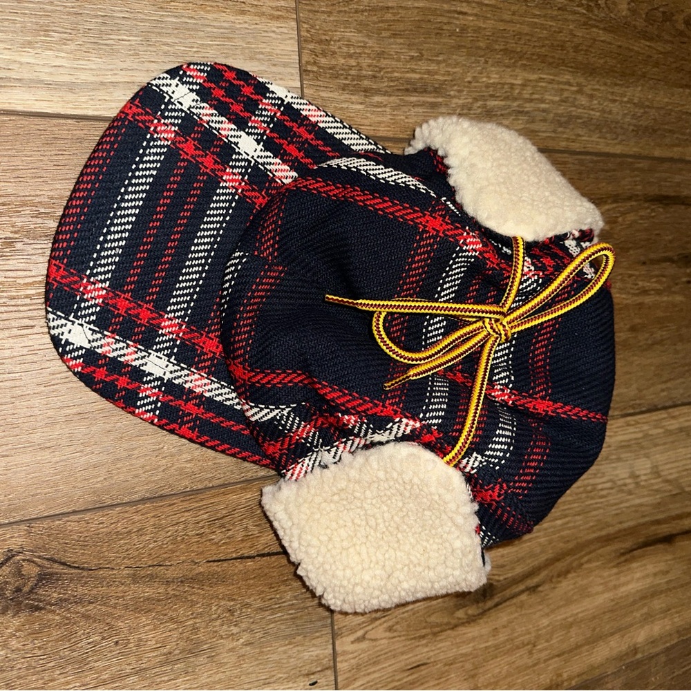 Plaid Men’s Winter Hat with Ear Flaps
